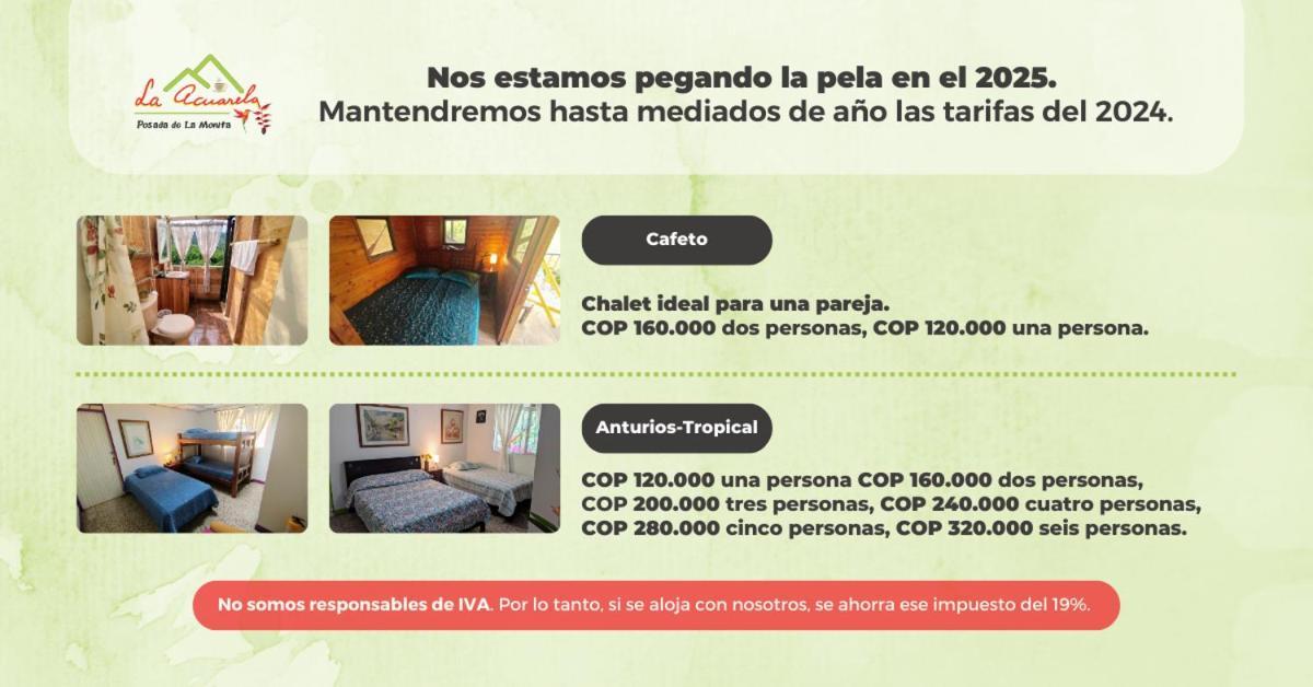 La Acuarela, Posada De La Monita Pereira Extérieur photo